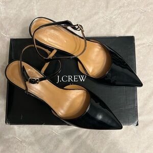 J. Crew - Patent Pointed -Toe MIDBLOCK Heels